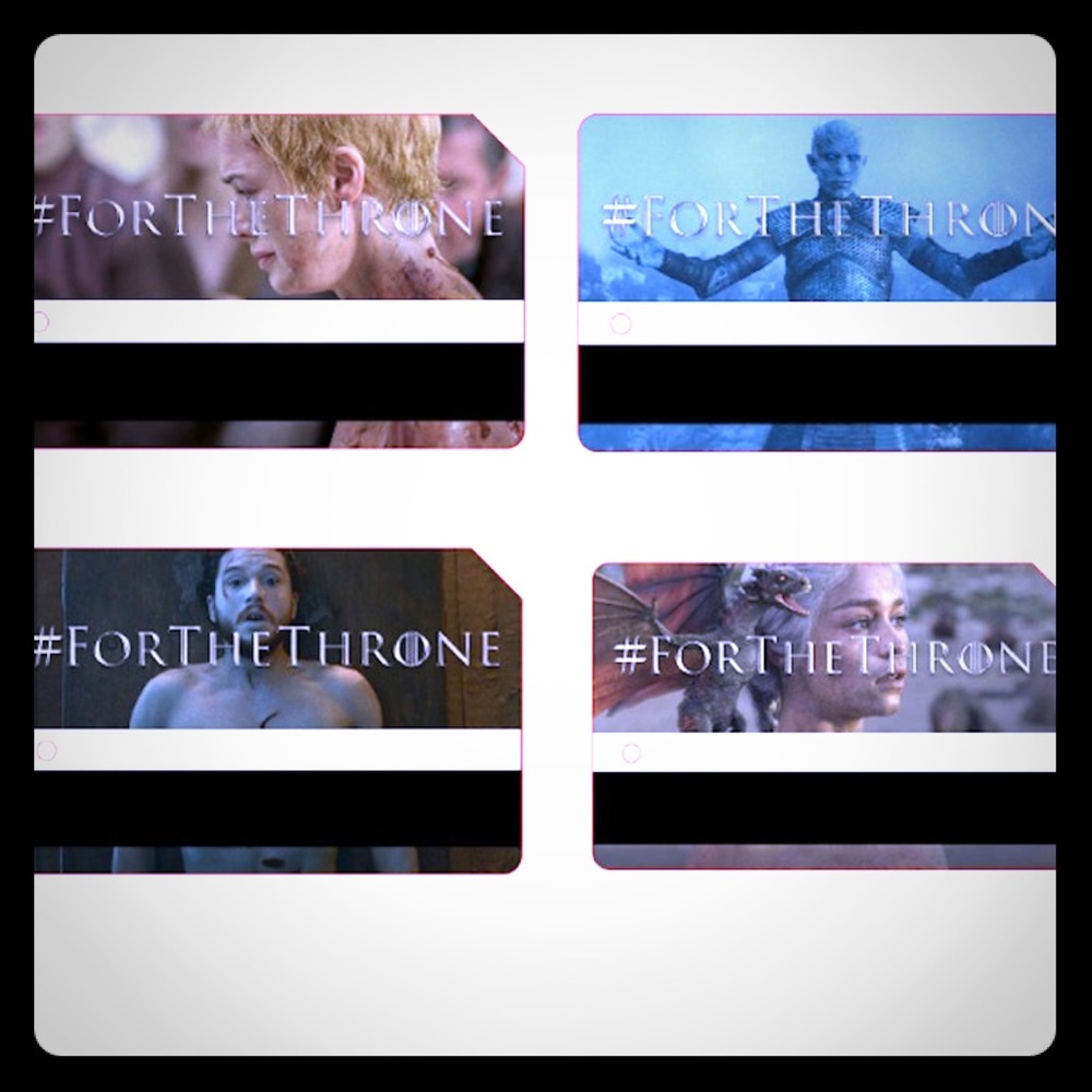 Limited Edition Game of Thrones NYC Metrocards